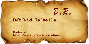 Dávid Rafaella névjegykártya